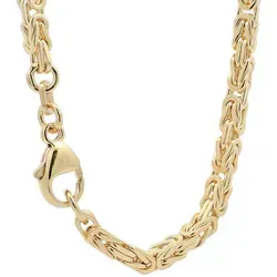 HOPLO Königskette Goldkette Königskette Halskette Breite 3,0 mm 50 cm 585-14 Karat Gold, Made in Germany goldfarben 50 cm Unisex