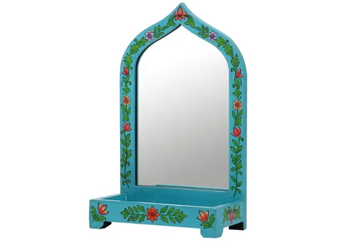 Marrakesch Dekospiegel Akriti in blau von Marrakesch Orient & Mediterran Interior