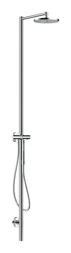 hansgrohe AXOR Starck Duschsäulen Set mit Thermostat - Badewannenarmaturen & Thermostate, elegante Kopfbrause 240 1jet für ein luxuriöses Duscherlebnis und optimale Temperaturkontrolle.