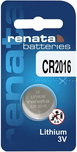 1x Renata Knopfzelle Lithium CR2016 1er Blister 3 V CR 2016