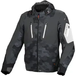 Macna Angle Camo Motorrad Textiljacke 2XL - Wasserdichte Motorradjacke aus strapazierfähigem Softshell-Gewebe mit abnehmbarer Raintex Membran und Thermofutter – ideal für jedes Wetter.