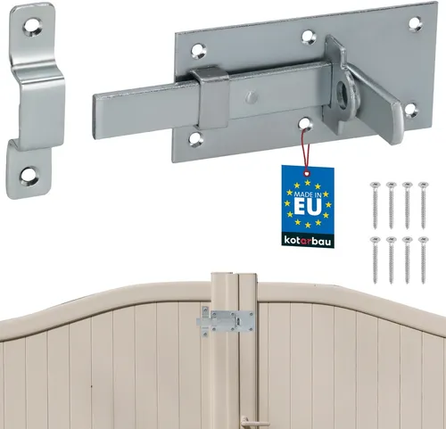 KOTARBAU® Universal-Geraderiegel für Türen, Tore und Vorhängeschlösser, Stahl, 130 mm