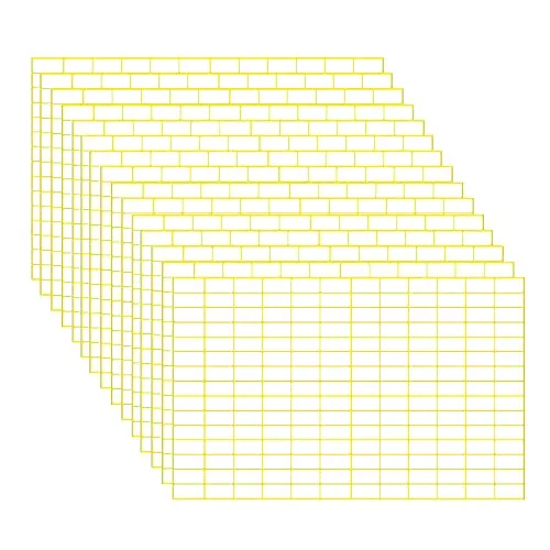 WYAN 2700 Stück Kleine Klebeetiketten und abnehmbare weiße Selbstklebend Klebeetiketten für Flaschen, Aktenordner, Glasboxen, Schule, Büro,Küche(9 * 13mm)