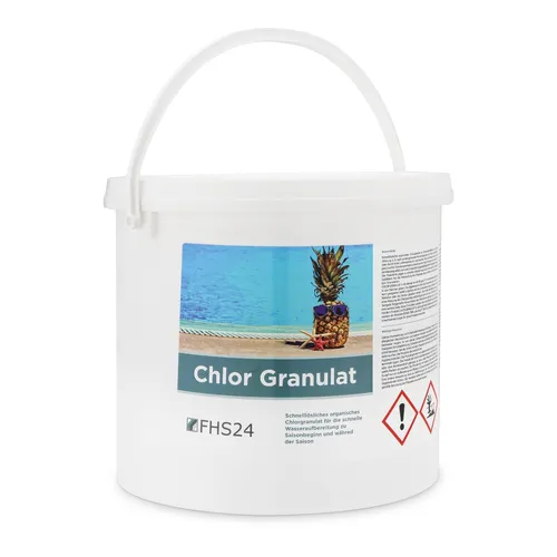 €6,98/kg Chlorgranulat 5kg Chlor Desinfektion Chlorung Pool Wasserpflege Pflege