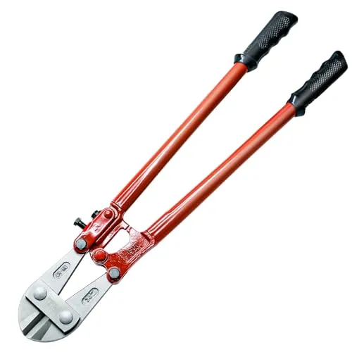 CCLIFE Bolzenschneider 600 mm Cr-Mo Schneidleistung 8 mm, Professionelle Bolzenschere mit gehärteten Backen