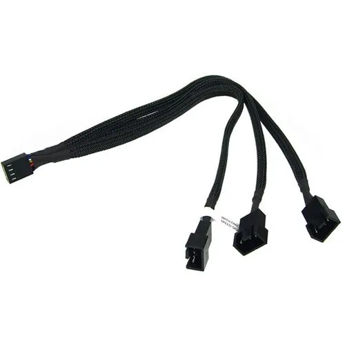 Phobya Y-Kabel 4Pin PWM auf 3x 4Pin PWM 30cm - Schwarz von Phobya