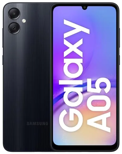 Samsung Galaxy A05 A055F DS - 4GB RAM, 128GB - Schwarz - Simlockfreies Handy mit 4GB RAM und 128GB Speicher, ideal für Multitasking und Multimedia-Anwendungen.