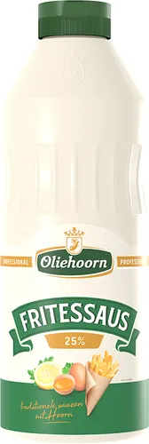 Oliehoorn Frites Sauce 25% Squeeze Flasche (900 ml) von Oliehoorn
