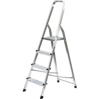 PROREGAL Haushaltsleiter Einseitig Begehbar 4 Stufen