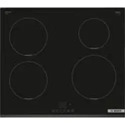 Bosch Induktionskochfeld PIE631BB5E - 60 cm Schwarz mit TouchSelect - Das Bosch Induktionskochfeld PIE631BB5E überzeugt mit intuitiver TouchSelect-Steuerung und PowerBoost für schnelle Aufheizzeiten. 4 Kochzonen und hohe Sicherheit durch Kindersicherung und automatische Abschaltung.