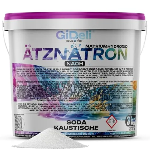 GiDeli Ätznatron 3kg im Eimer von GiDeli