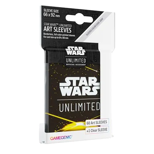 Gamegenic, Star Wars: Unlimited Art Sleeves – Card Back Yellow, Sleeve Color Code: Gray
