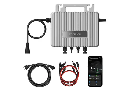 SUNNIVA EcoFlow Stream Mikro-Wechselrichter 800 W - Wandler für Balkonkraftwerke mit einfacher Plug-&-Play-Installation. Hohe Effizienz durch Dual-MPPT-Technologie und wetterfestes Design (IP67) für den Außeneinsatz.