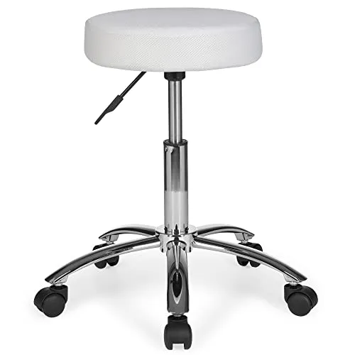 AMSTYLE Hocker Design Arbeitshocker verstellbar - Bürostühle - Robuster, höhenverstellbarer Hocker mit bequem gepolsterter Sitzfläche und 360° Drehbarkeit, ideal für flexibles Arbeiten.