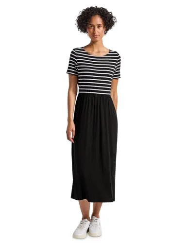 Street One Damen Gestreiftes Midi-Kleid