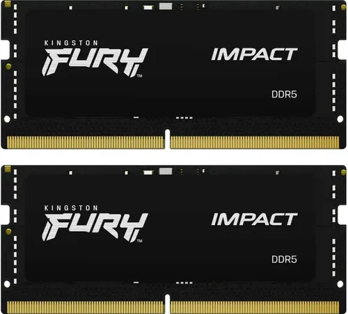 Kingston FURY Impact - 32GB DDR5-RAM (2 x 16GB, 4800 MHz, SO-DIMM), leistungsstark für Gaming und kreative Anwendungen