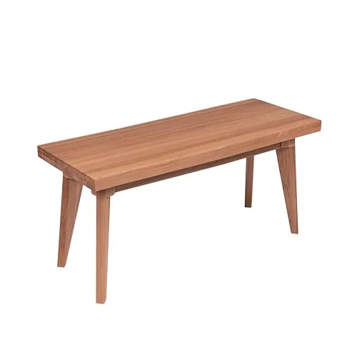 Krok Wood Sitzbank aus Massivholz (Hans 100x35x45 cm) in beige von Krok Wood