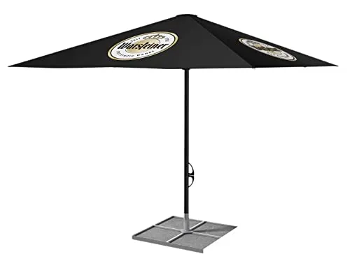 Warsteiner Sonnenschirm 4 m rund schwarz