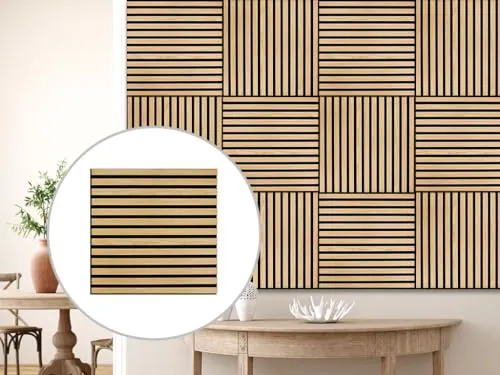 HPFloor Akustikpaneele Dekor Wandpaneele - Akustikelemente für optimale Raumakustik und elegantes Design in Holzoptik. Ideal zur Geräuschunterdrückung und flexibler Raumgestaltung.