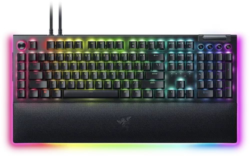 Razer BlackWidow V4 Pro (Green Switch) - Mechanische Gaming-Tastatur, präzise Eingaben mit taktilem Feedback und RGB-Beleuchtung
