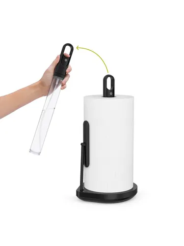 simplehuman Küchenrollenhalter mit Pumpe Mattschwarz in schwarz von Simplehuman