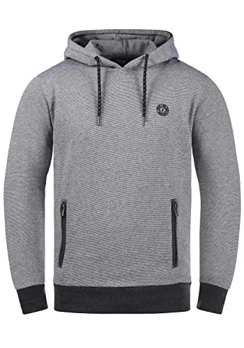 !Solid Raffa Herren Kapuzenpullover Hoodie Pullover mit Kapuze, Größe:M, Farbe:Dark Grey Melange (1940071)