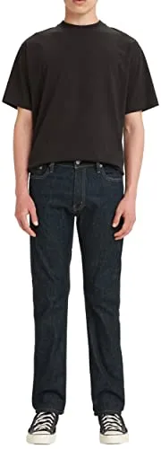 Levi's® 5-Pocket-Jeans 513 SLIM STRAIGHT blau 34 - Modische 5-Pocket-Jeans im Slim Straight Schnitt für einen lässigen Look. Aus hochwertigem Denim mit optimaler Passform und Pflegeleichtigkeit, ideal für jeden Tag.