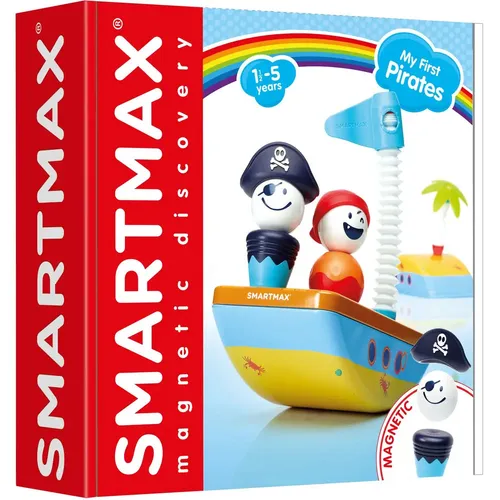 SmartMax - My First Pirates 10 Teile - Gesellschaftsspiel für Kleinkinder, fördert die motorischen Fähigkeiten und die Kreativität beim Spielen mit 10 bunten Piratenteilen.