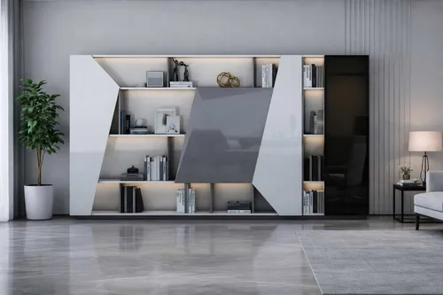 Modernes Bücherregal Wohnzimmer Holzmöbel Designer Regale - Elegantes Bücherregal für Erwachsene mit mehr als 6 Fächern. Ideal für Ihr Arbeitszimmer, gefertigt aus hochwertigem Holzwerkstoff. Freistehend und modern im Design, bringt es Stil und Funktionalität in jeden Raum.