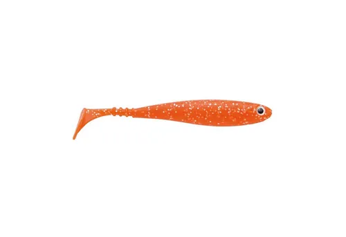 Jackson Fishing Kunstköder, Zanderbait 12cm Orange Glitter Zanderangeln Gummifisch