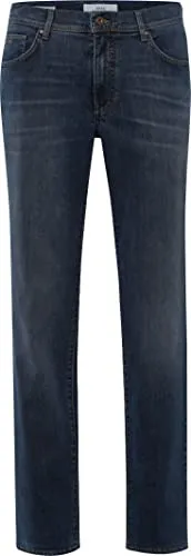 BRAX Feel Good Style Cadiz Dark Blue 35/34 - Moderne Straight Fit Jeans aus hochwertigem Baumwollmix mit sportiver Detailverarbeitung und authentischer Used-Optik für stilbewusste Männer.