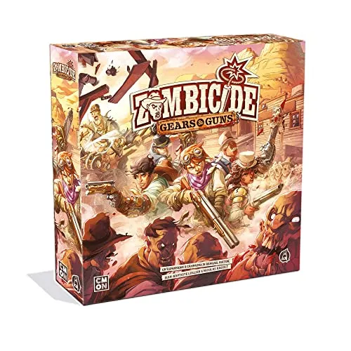 Asmodee - Zombicide Undead or Alive: Gears & Guns, Erweiterung des Brettspiels, 14+ Jahre, 1-6 Spieler, italienische Ausgabe