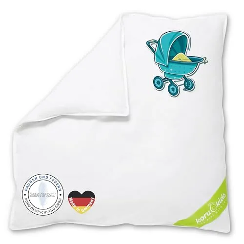 Koru Kids® Kinderwagendecke 80x80 cm – 100% Daunen für den Winter