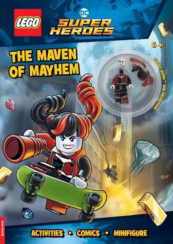 LEGO® DC Super Heroes™: Maven of Mayhem Activity Book (with Harley Quinn™ LEGO minifigure and megaphone) (LEGO® Minifigure Activity)