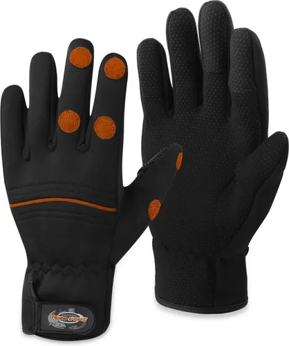 normani Angelhandschuhe Tarpune XL - Wasserdichte Neopren Angelhandschuhe - Wasserdichte Neopren Angelhandschuhe mit klappbaren Fingerkuppen für optimale Flexibilität. Ideal für den Outdoor-Einsatz, bieten sie Schutz und Komfort beim Angeln.