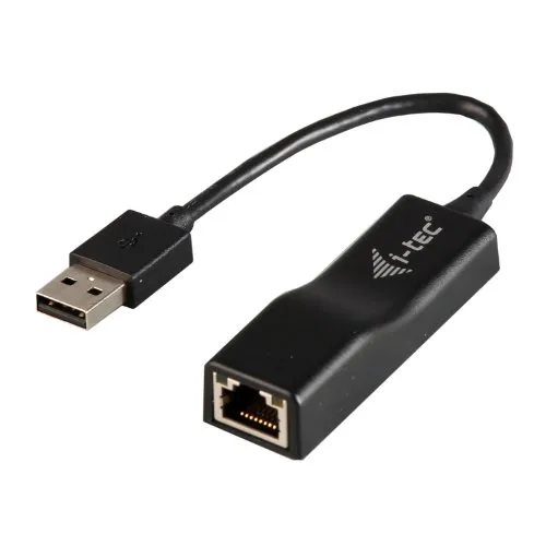 i-tec USB Ethernet Adapter 10/100 Mbps - WLAN-Zubehör mit USB 2.0 auf RJ45, ideal für stabile Internetverbindungen und unterstützt Wake-on-LAN für zusätzlichen Komfort.