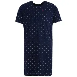 Henry Terre Nachthemd Nachthemd Kurzarm - Logo Grafik (HT) blau XXL