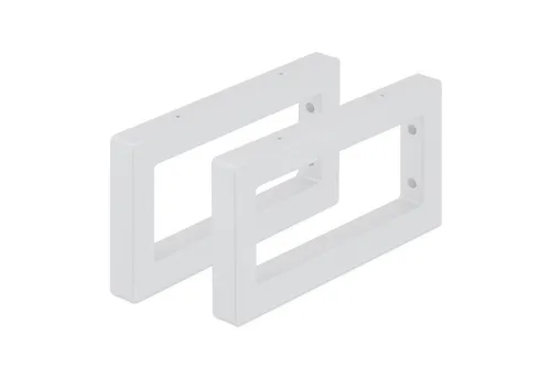 relaxdays Wandkonsole 2er Set - Individuelles Regal selbst gestalten - Badkeramik-Zubehör für DIY-Projekte, robuste Konsolen aus pulverbeschichtetem Stahl, ideal als Waschtisch-Halterung oder für Wandregale in Küche und Wohnzimmer.