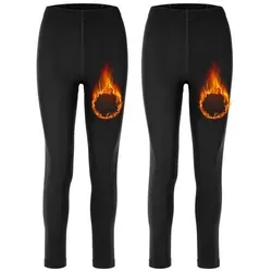 Merry Style Leggings 2er Pack Damen Thermo Leggings Gefütterte Thermoleggings MS-ATX-441 (1-tlg) schwarz 3XL-4XL