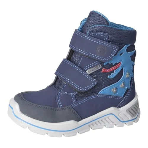 Ricosta GRISU Winterboots blau 35 EU - Wanderschuhe in Größe 35, warm gefüttert und ideal für kalte Tage, mit weitem Schnitt für optimalen Tragekomfort.