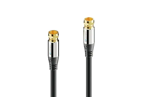 sonero sonero® Premium Sat Antennenkabel / Koaxialkabel, 5,00m, schwarz SAT-Kabel