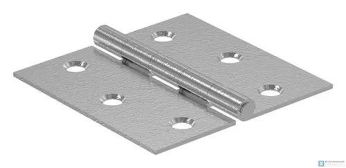 Edelstahl Scharnier 50x50mm mit festen Zapfen, V2A | STEINBACHER©