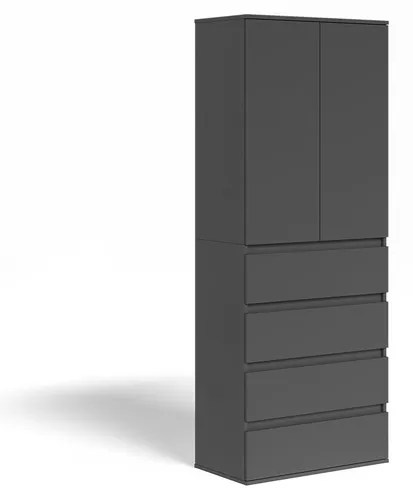 Vicco Kleiderschrank Claus, Anthrazit, 74 x 191.5 cm