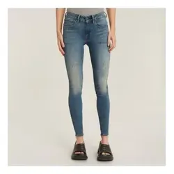 G-Star Damen Jeans Midge Zip Skinny blau (D05281-8968-9114) - Stylische Midge-Jeans in lässigem Design mit Reißverschluss an den Gesäßtaschen. Ideal für einen modernen Look, gefertigt aus hochwertigem Stretch-Denim für optimalen Tragekomfort.