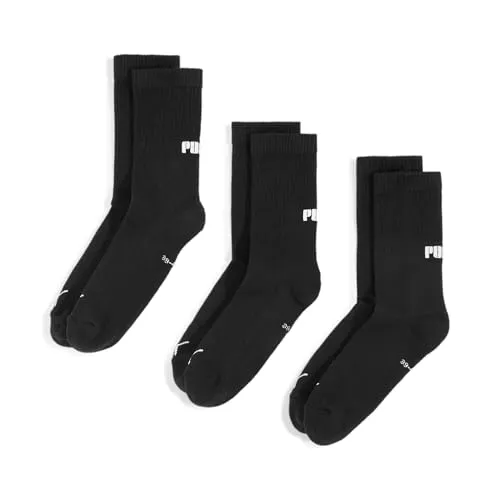 PUMA Unisex Cushioned Crew Sock, Schwarz, 43-46 EU