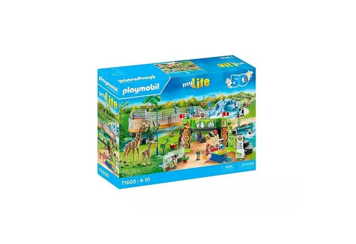 PLAYMOBIL MyLife 71600 - Mein großer Erlebnis-Zoo mit 16 Tieren und 215 Teilen, kreatives Spielvergnügen für Kinder ab 4 Jahren