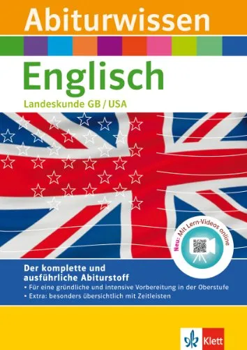 Produktbild Klett Abiturwissen Englisch, Landeskunde Great Britain /United States of America: für Oberstufe und Abitur, mit Lern-Videos online: Landeskunde Great ... States of America. Mit Lern-Videos online
