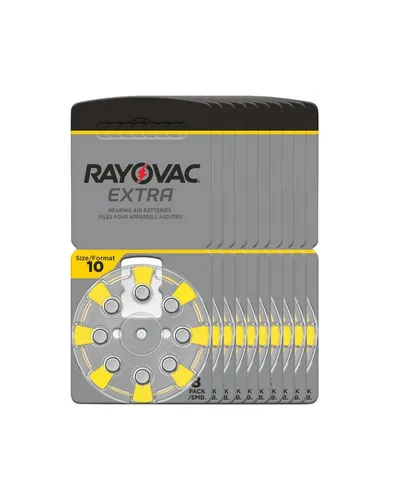 RAYOVAC 10x Hörgeräte Batterien HA10 PR70 Extra Advanced - Zuverlässige HA10 Hörgerätebatterien im 10er Pack für optimale Leistung. Ideal für verschiedene Hörgeräte-Modelle, leicht zu wechseln und langlebig.