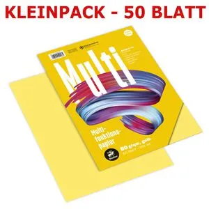 Staufen Kopierpapier Style Multifunktionspapier A4, 80g/qm, gelb, 50 Blatt