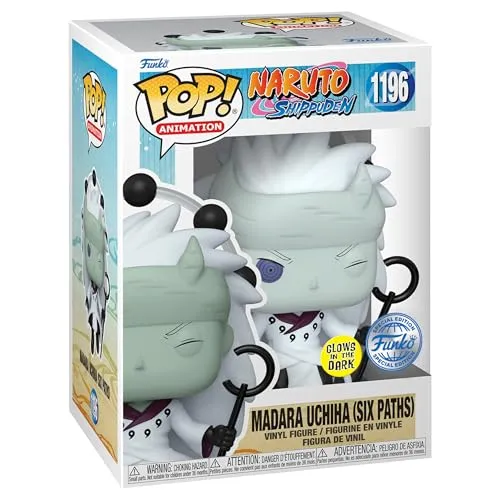 POP Funko Animation: Naruto Shippuden - Madara Uchiha (Sage of Six Paths) (Glows in The Dark) (Special Edition) #1196 Vinyl Figure